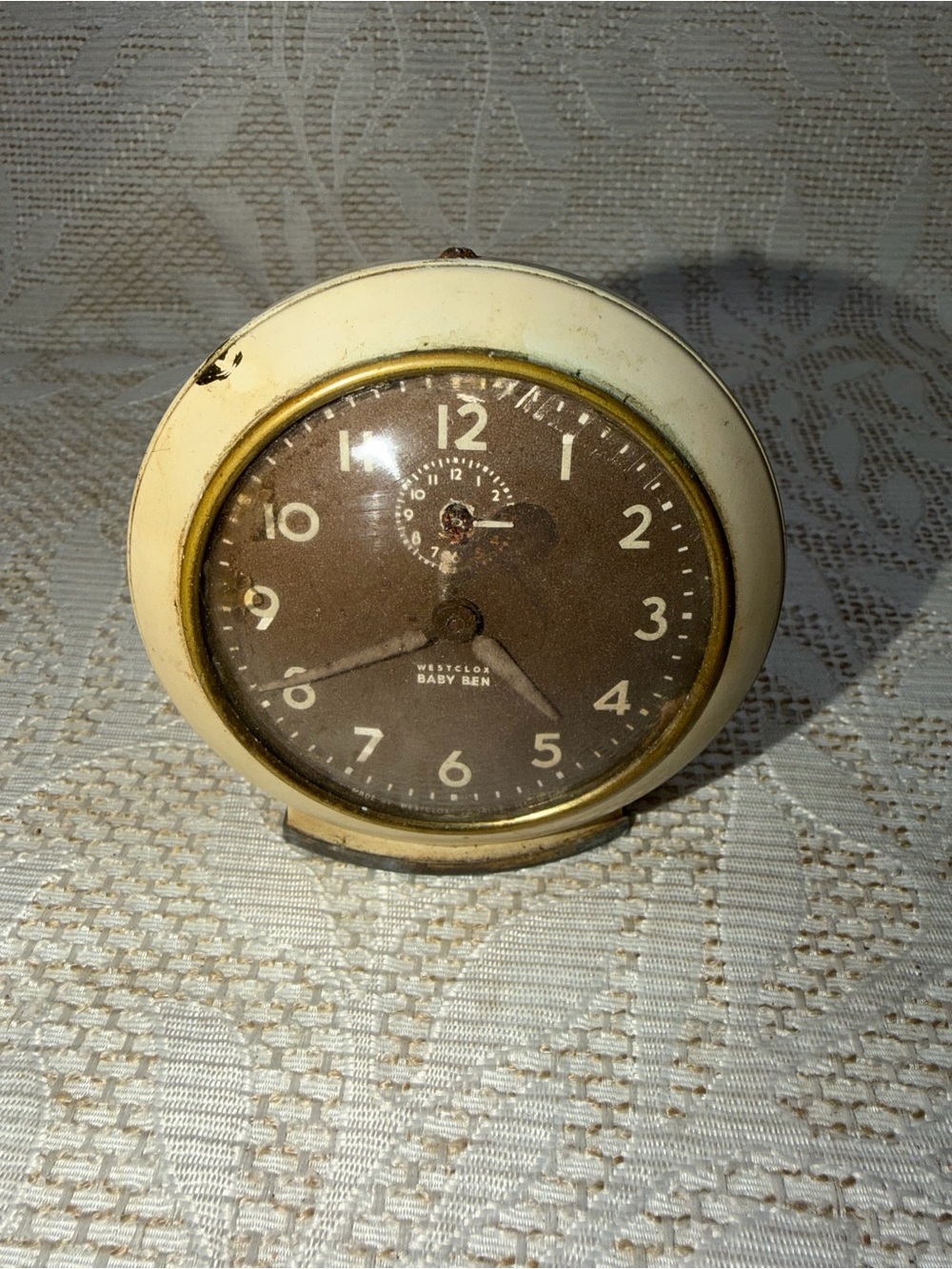 Antique Westclox Baby Ben Travel Alarm clock